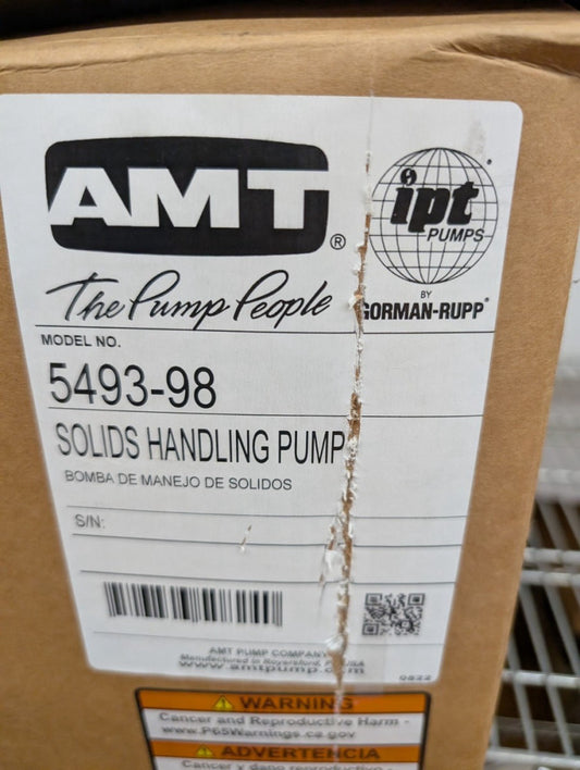 New, AMT, 5493-98, High Volume Straight Centrifugal Pump - 2"x1.5", 130 GPM