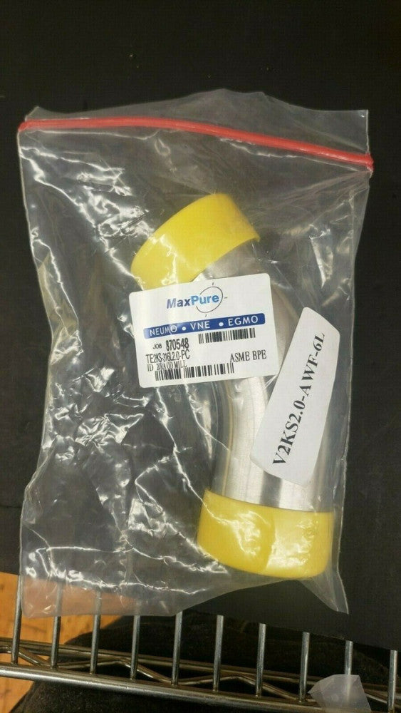 New, Maxpure, TE2KS-316L2.0-PC, 2" 45 Ell 316SS AWF