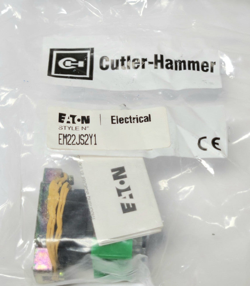 EATON CUTLER HAMMER EM22JS2Y1 2 Position 2 NO Joystick Contact Block Assembly