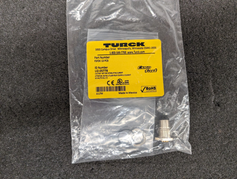 New, Turck, FSFDK 12-PCB, M Series Connector