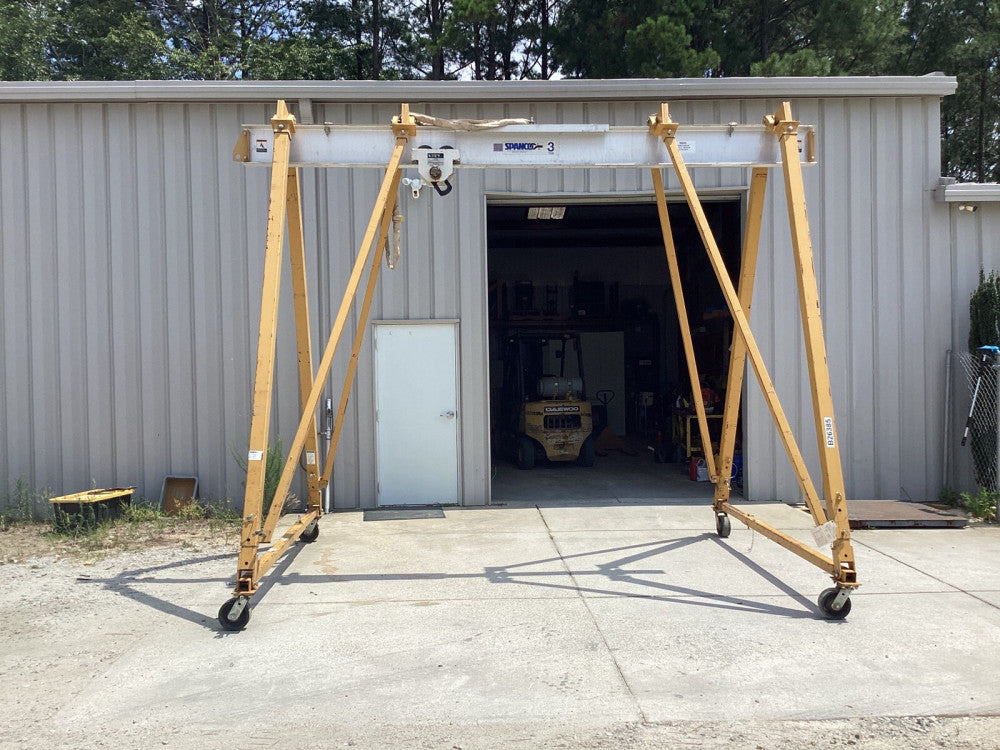 Spanco T Series 3 Ton Aluminum Beam Gantry Crane. 3T1518SA, Year 2018