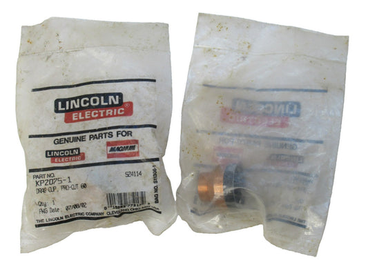 (NEW - Lot of 2) LINCOLN ELECTRIC KP2075-1 , KP20751 Drag Cup , Pro-Cut 60