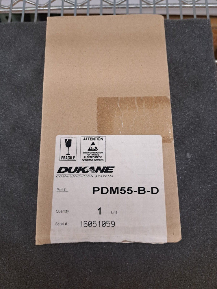 New, Dukane, PDM55-B-D, SGL PATIENT STATION- EM/CB -CALL CORD