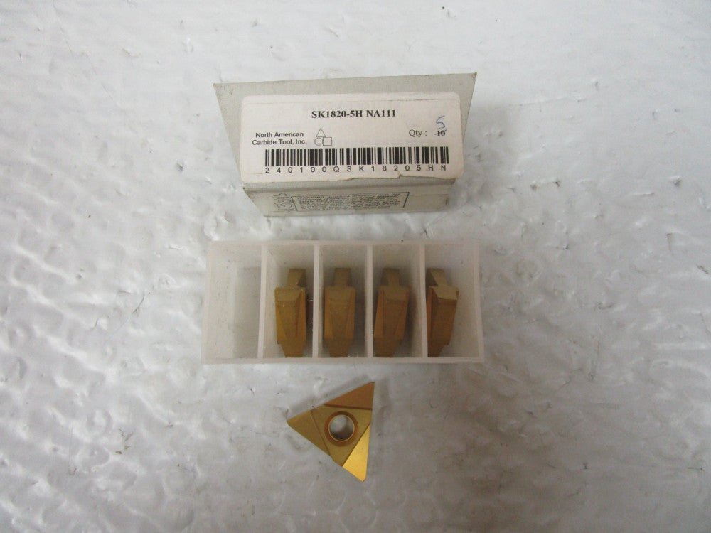 Lot Of 5  North American Carbide Insert SK-1820-5H NA111