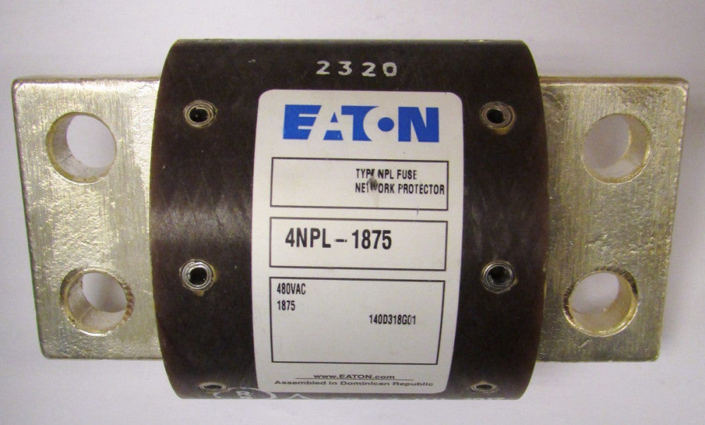 EATON CUTLER HAMMER 4NPL 1875 Type NPL 480VAC Network Protector Fuse 140D318G01