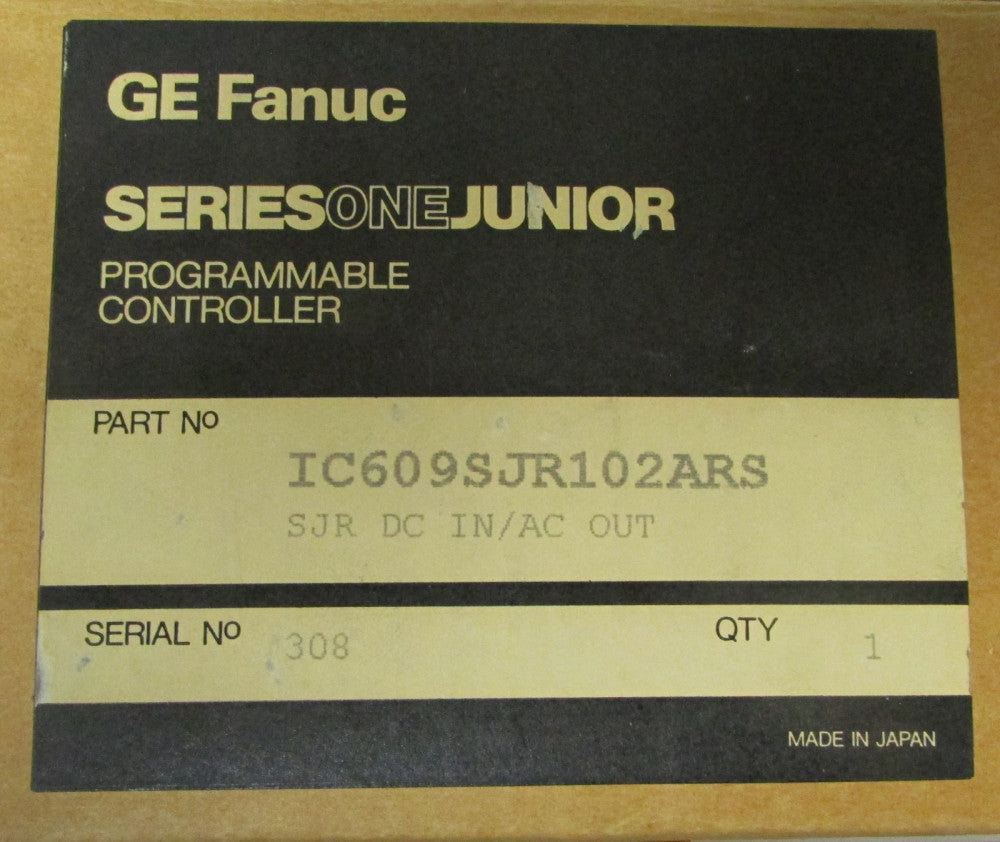 GENERAL ELECTRIC FANUC IC609SJR102A RS SJR DC IN OUT Controller