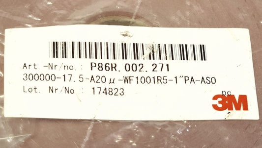 ROLL OF 3M 279L Aluminum Oxide Microfinishing Film P86R 002 271 300000-17.5 A20