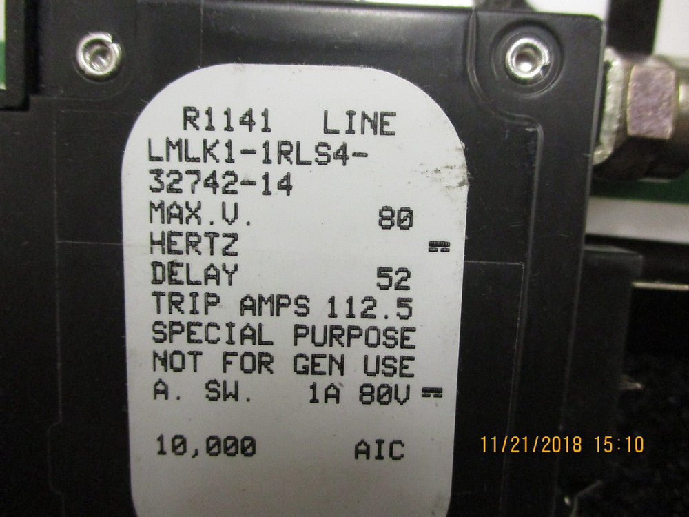 LMLK1-1RLS4-32742-14 Airpax CIR BRKR MAG-HYDR LEVER BRAND NEW!