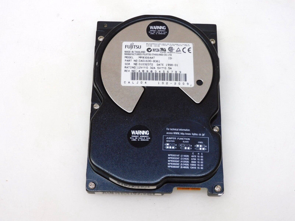 FUJITSU IDE HARD DRIVE DISK 6.48GB MPB3064AT