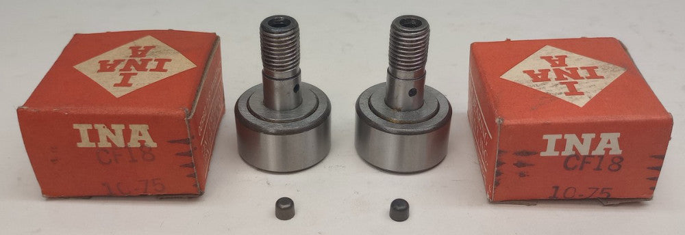 INA CF18 Cam Follower 1.125in Roller Diameter 0.625 Roller Width (Pack of 2)
