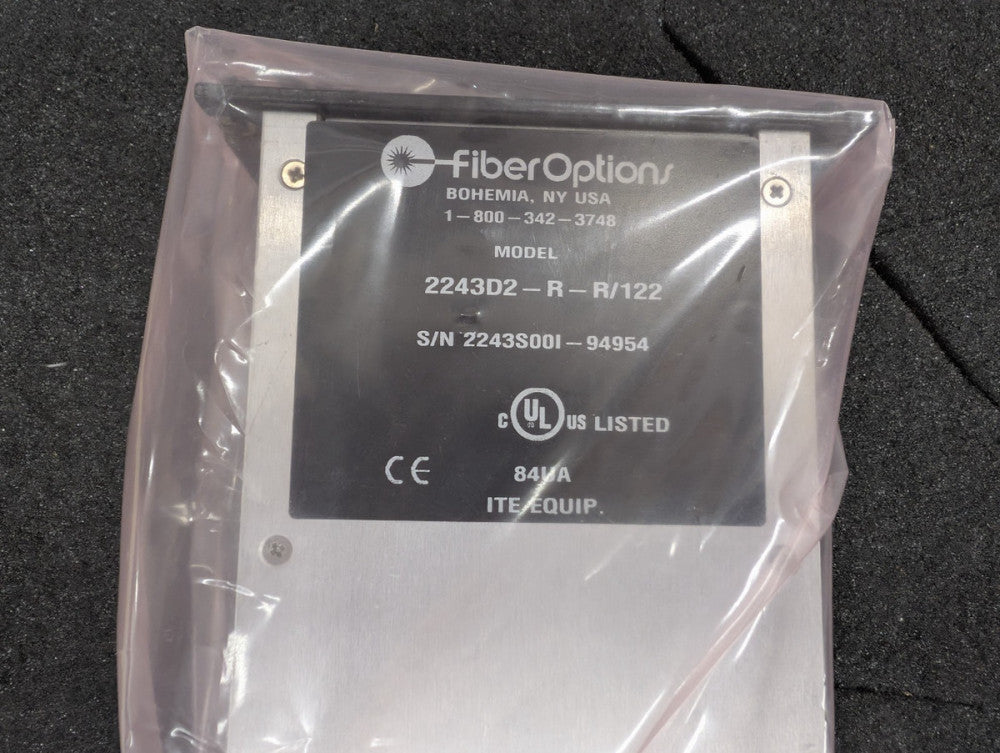 New, Fiber Options, 2243D2-R-R/122, Video/Two-Way Data