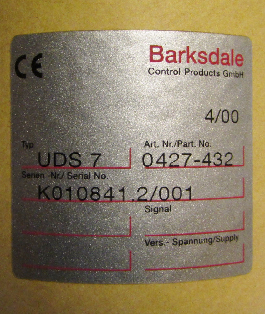 BARKSDALE UDS7 0427 432 UDS Dual Pressure Switch