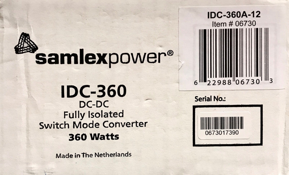 SAMLEX POWER IDC 360A 12 360 Watt DC-DC Isolated Switch Mode Converter Power