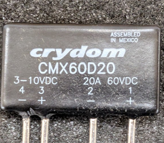 New, Crydom, CMX60D20, RELAY SSR 20A 60VDC DC OUT PCB