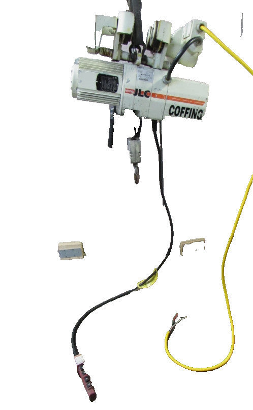Coffing 2 Ton Electric Chain Hoist JLCMT4008 460V 3Ph W/ Powered Trolley Pendant