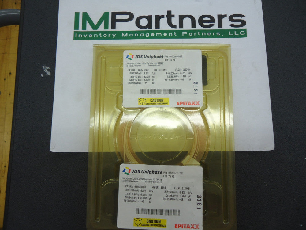 ETX75HB, JDS Uniphase/Epitax, IWT Data Import, Brand New!