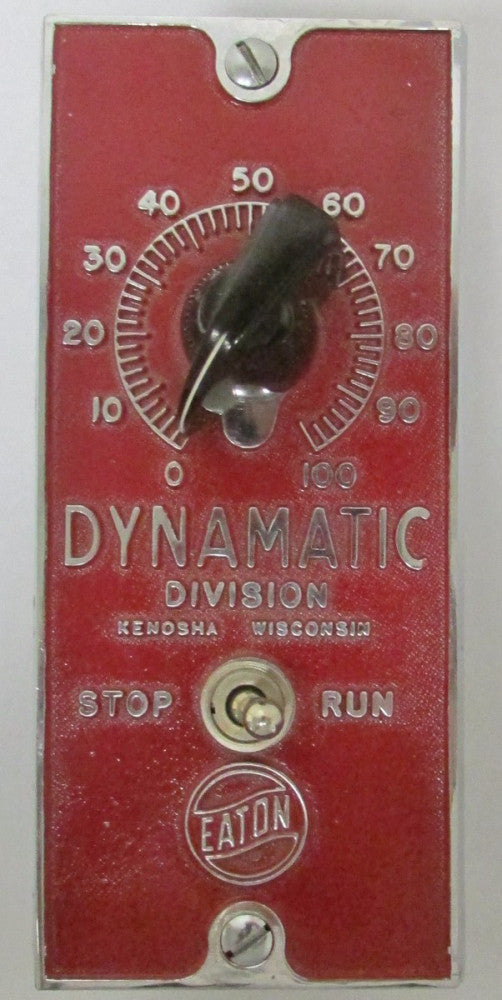EATON DYNAMATIC 15 233 1 RUN STOP Speed Control Switch 