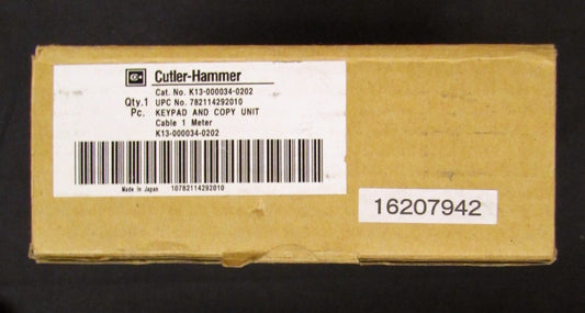 CUTLER HAMMER K13 000034 0202 Drive Control Keypad Copy Unit 1 Meter Cable