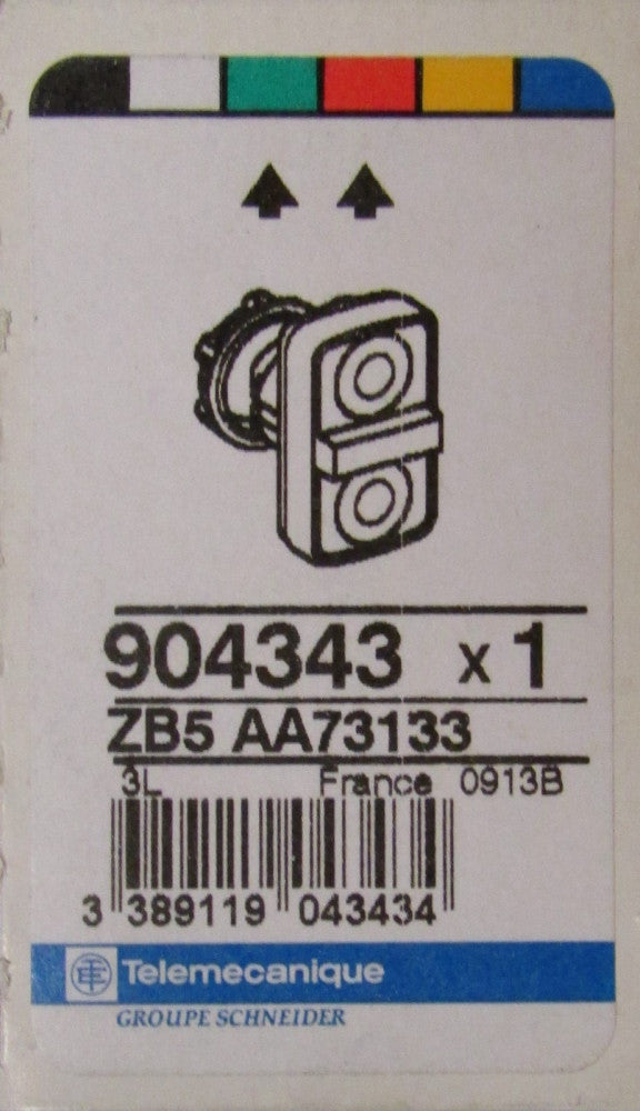 SCHNEIDER ELECTRIC ZB5 AA73133 Left and Right Green Center RED STOP Push Button