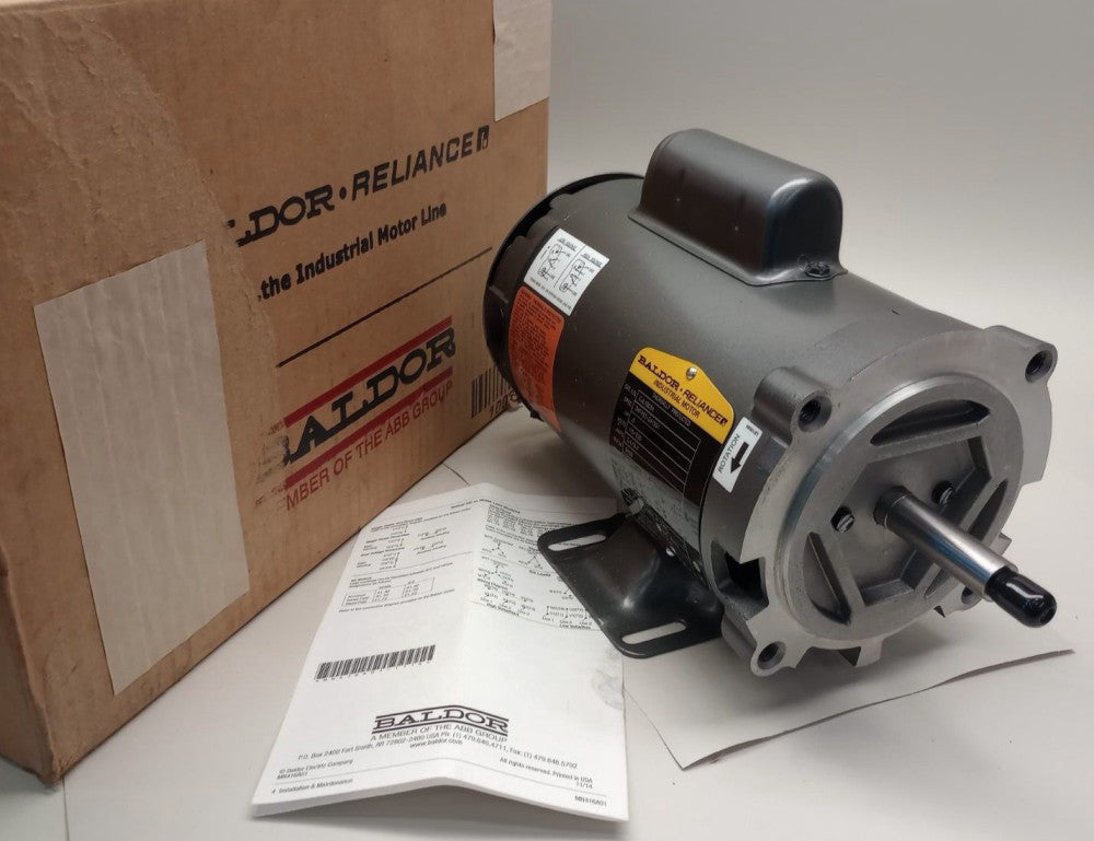 Baldor CJL1303A Electric Motor 0.5p 1ph 115/230V 3450rpm 56J/ODP 34F492-2413G1