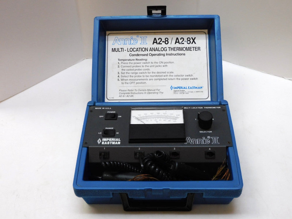 IMPERIAL EASTMAN ANNIE II A2-8 / A2-8X MULTI LOCATION ANALOG THERMOMETER