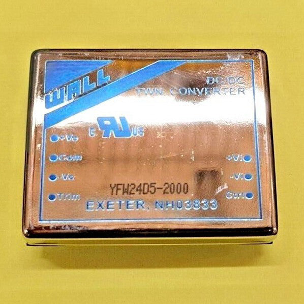 New, Wall Industries, YFW24D5-2000, DC/DC TWN 20W CONV 18-36VDC