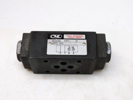 CML MPC-02-W-1 PILOT CHECK VALVE