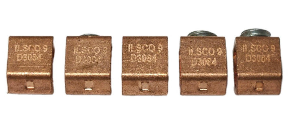 LOT OF 5 ILSCO 9 D3084 4-12 CU COPPER LUG D3084 A02B CU MEC 4-12 B UR CSA Mech