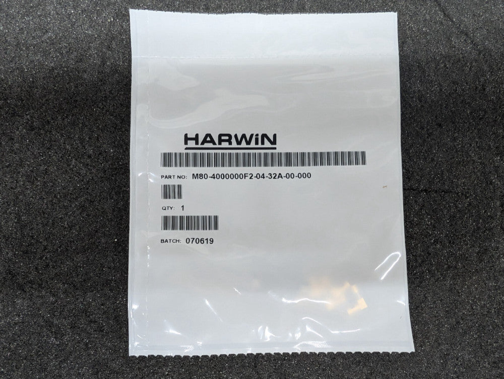 New, Harwin, M80-4000000F2-04-32A-00-000, 4 position, F, SIL 12 AWG, Cbl conn