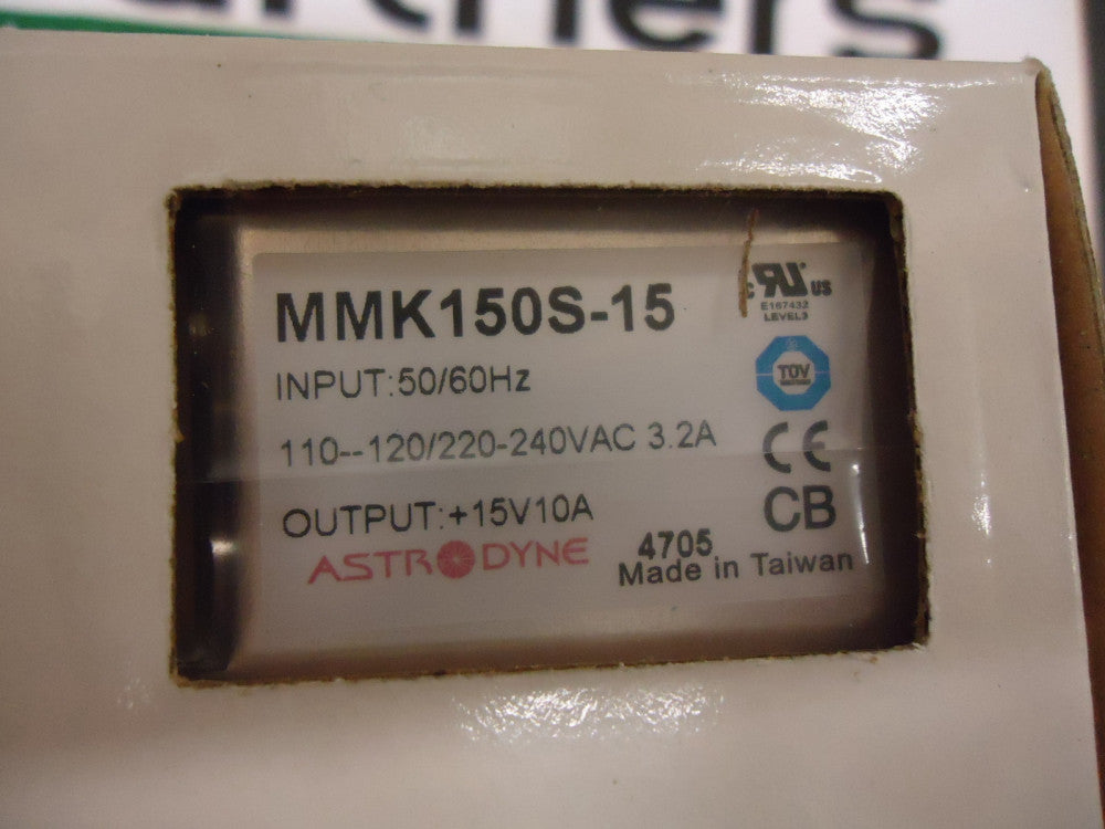 MMK150S-15 ASTRODYNE POWER SUPPLY 150W Single O/P Medical Grade BRAND NEW!