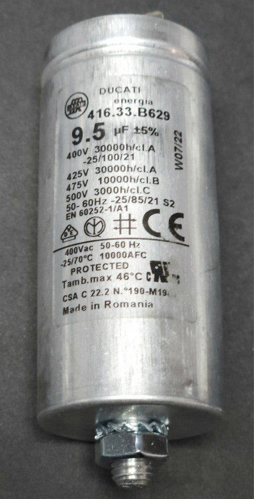 MONDO DUCATI X003K3OGUP 416.33.B629 Motor Run ENERGIA Metal Capacitor 9.5μF/450V