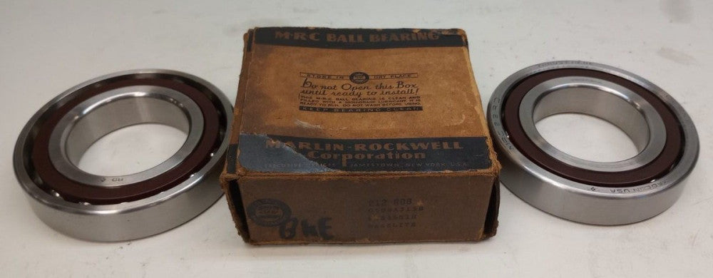 MRC 212 RDB-BKE Angular Contact Ball Bearing 60X110X22mm (Pack  of 2)