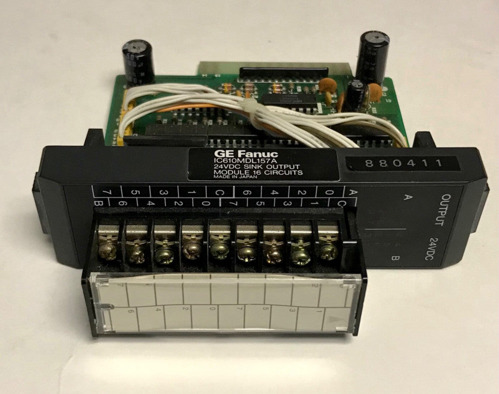 GENERAL ELECTRIC FANUC IC610MDL157A 24 VDC SINK Output Module 16 Circuit
