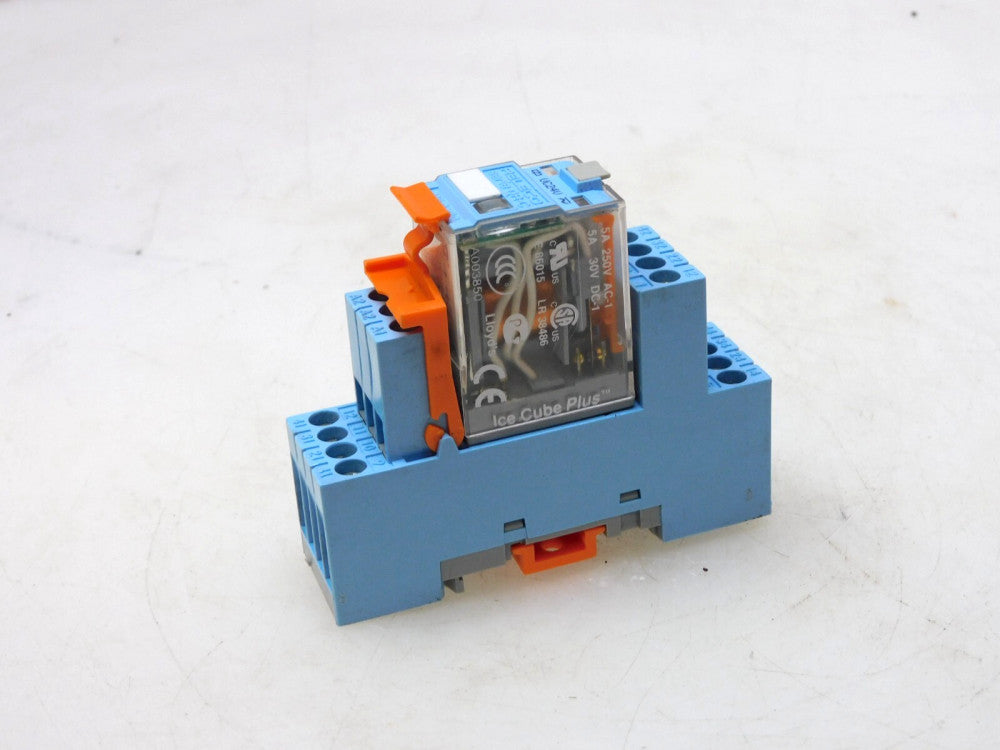 RELECO C9-A41BX MINIATURE RELAY W/ BASE QR-C SERIES 24VDC