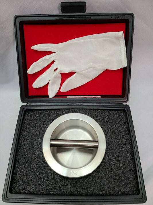 TROEMNER 5kg Weight with Poly-carbonate Case and white glove