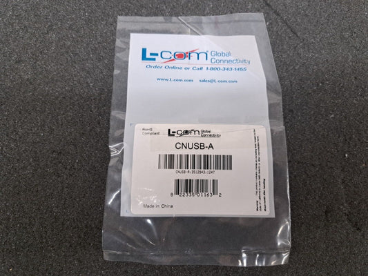 New, L-Com, CNUSB-A, Usb Type A Connector, Plug, Solder, 4 Contacts, Lot of 10!