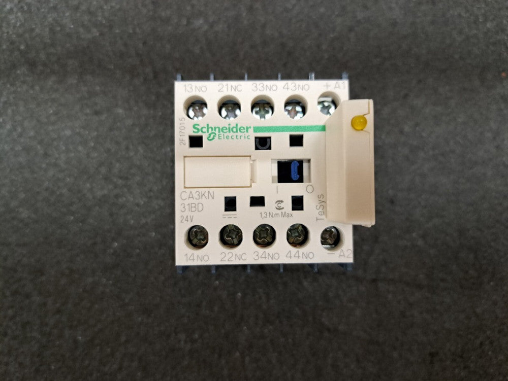 Used, Schneider Electric, CA3KN31BD, Control Relay, 10A, 24 VDC;  Lot of 2pcs