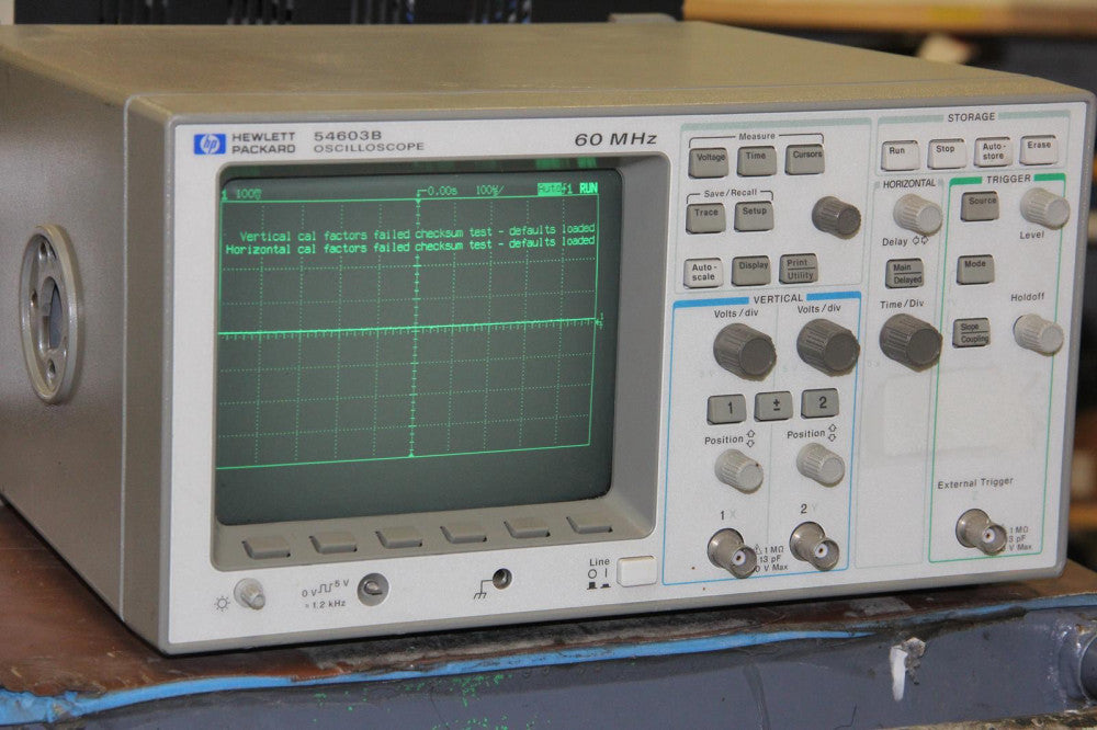 HP HEWLETT PACKARD 54603B 60MHz 2-Chanel Osciloscope + 54659B Module