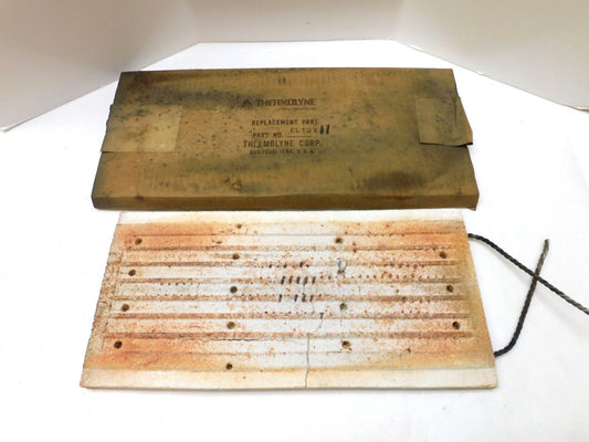 THERMOLYNE HEATER ELEMENT EL12X11 13.5"L 6-5/8"W 5/8"TH **HAS CRACKS**