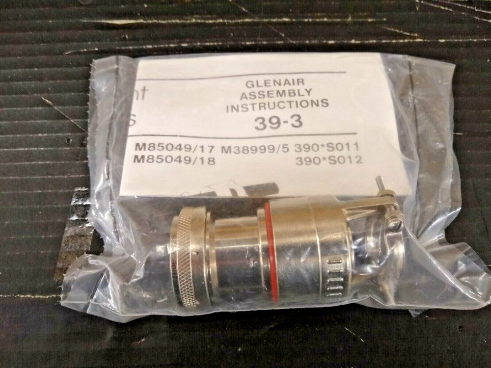 New, Glenair, M85049/1821N08, CONN BACKSHELL EMI/RFI 180 ELECTROLESS MIL