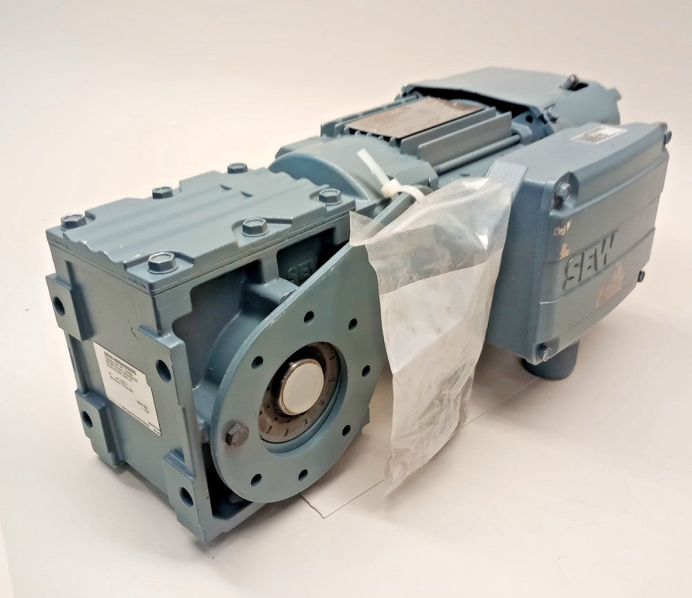 SEW Eurodrive WA30/T-DR2S71MS6/BE05HF-75 GearMotor 3ph 0.33hp 1120/15 Ratio 75:1