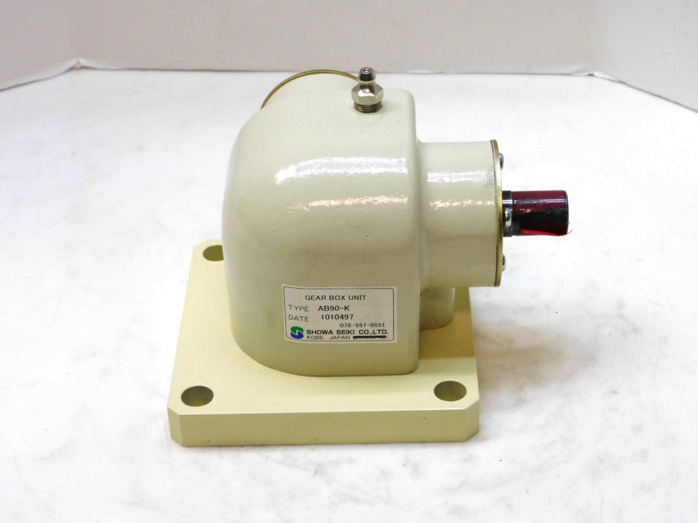 Showa Seiki AB90-K Gear Box Unit 1:1 Ratio 5/8" shaft Keyed