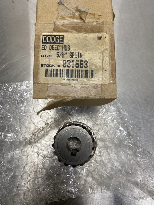 New Dodge ED DBEC HUB 031663 SPLINED HUB 5/8