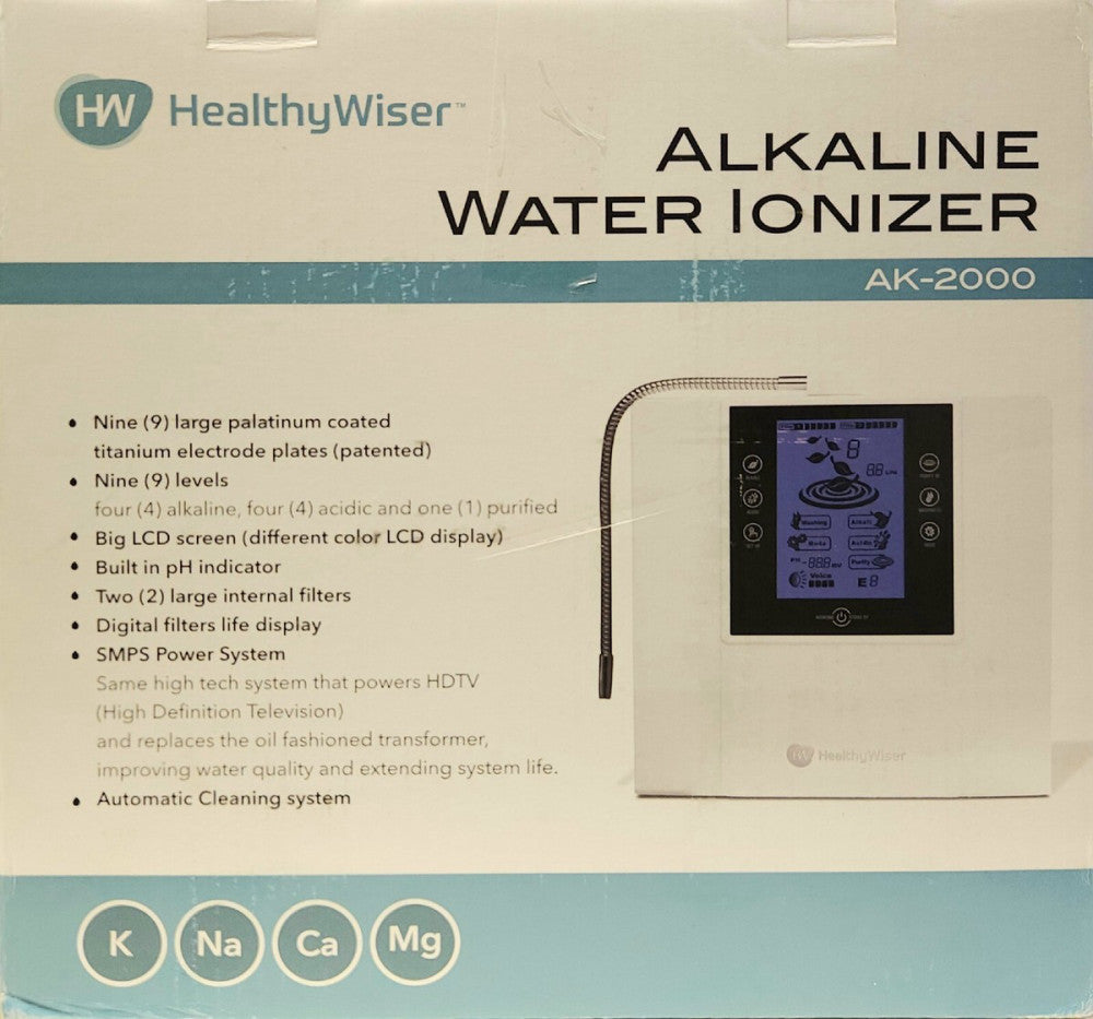 HW HEALTHY WISER AK-2000 ALKALINE Water Ionizer HealthyWiser AK 2000