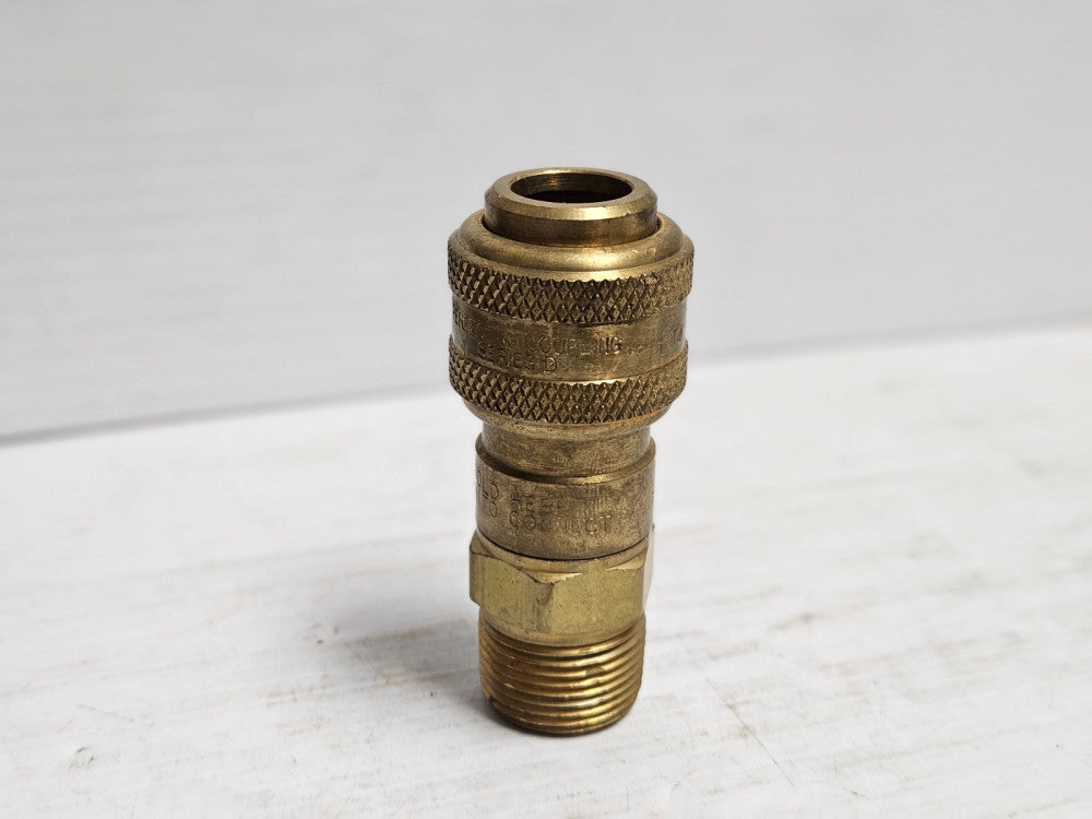 NEW PERFECTING BRASS QUICK CONNECT COUPLING SERIES D 3/4"MNPT