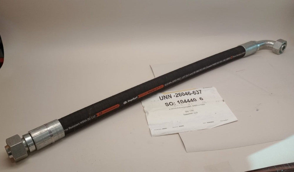 Buhler UNN-26046-637 Pressure Hose 1-1/4 in DN52 1200mm Gates MegaSpiral 20EFG6K