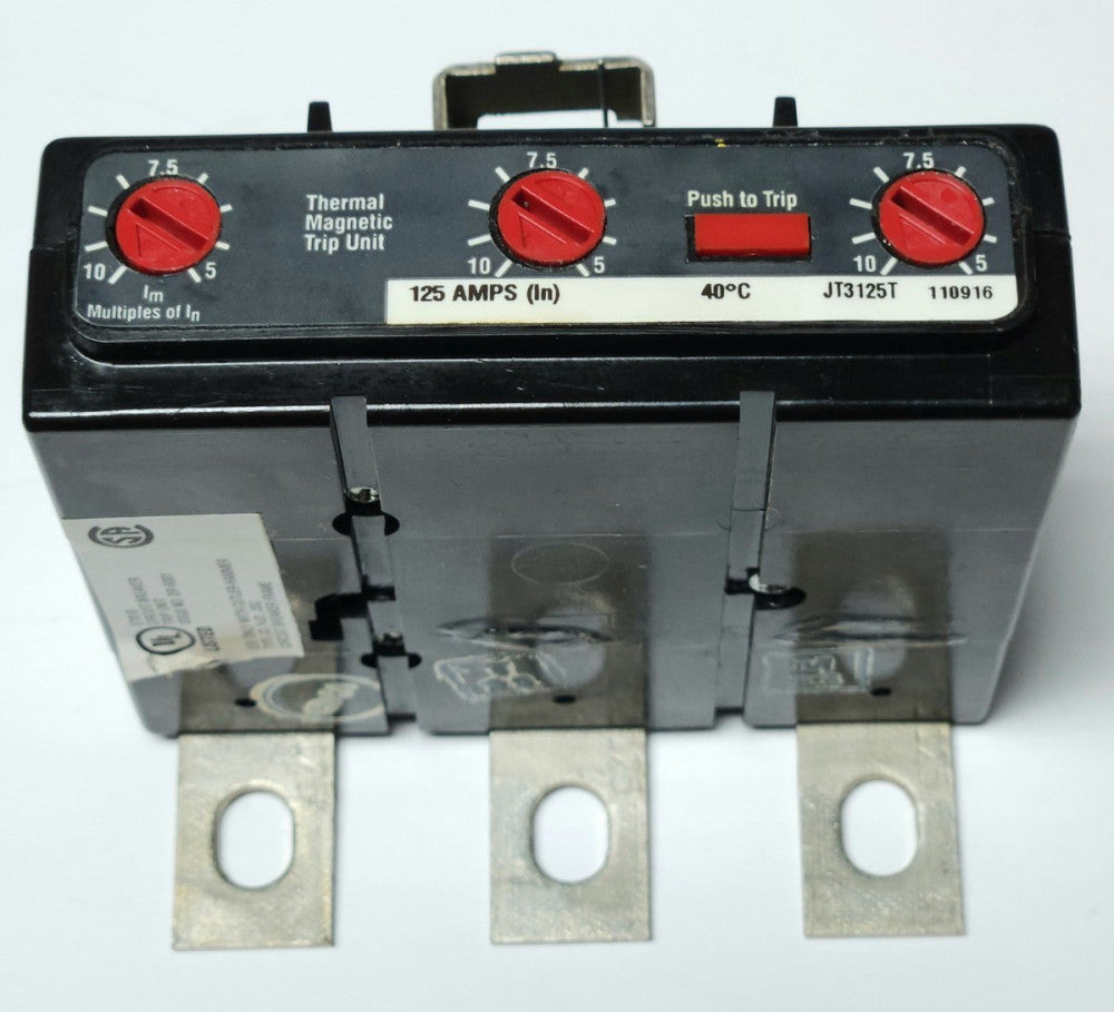 EATON CUTLER HAMMER JT3125T J Frame Type JD HJD 125 AMP TRIP UNIT 6611C91G24