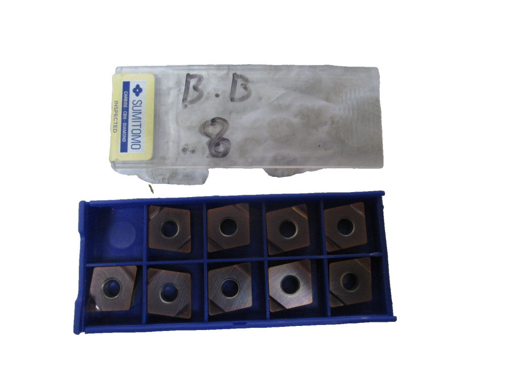 Sumitomo CNGG120408N-GH Carbide Insert CNGG432EGH AC503U Lot Of 9