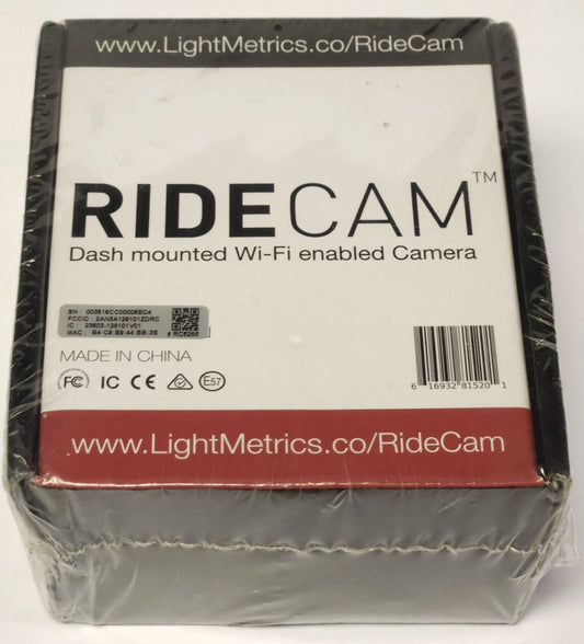 SEALED LIGHT METRICS RIDE CAM DASH Mounted WiFi Enabled Camera 2AN3A128101ZDRC