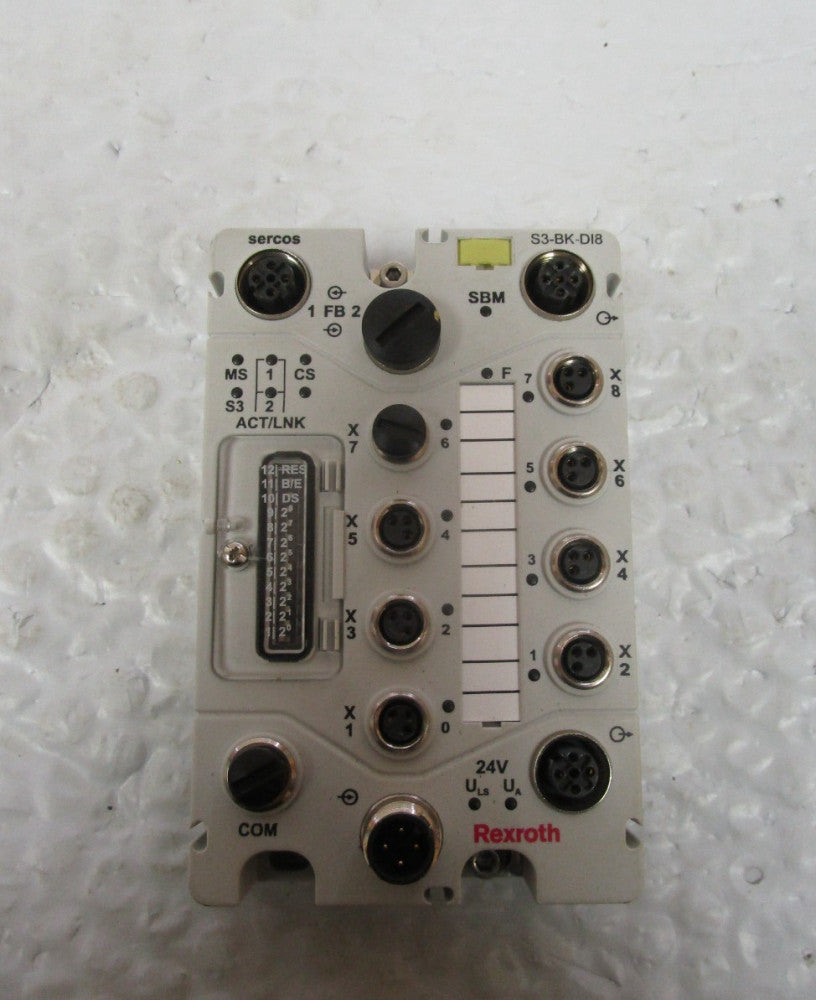 Rexroth Bosch R911172899  Bus Coupler S67-S3-BK-DI8-M8 24Vdc